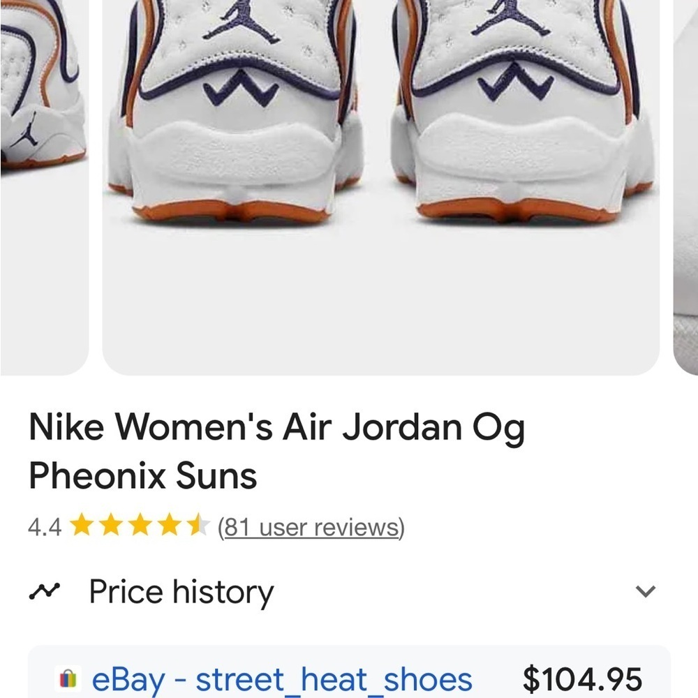 JORDAN Women’s White Leather Sneakers Size 7 - Picture 11 of 11